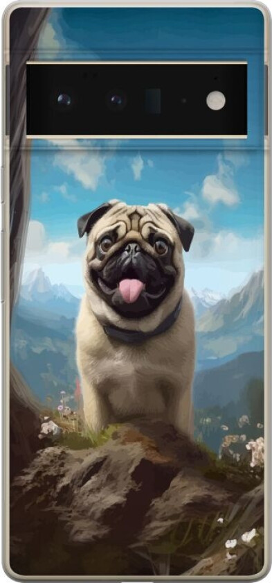 Mobildeksel til Google Pixel 6 Pro med Glad Hund motiv