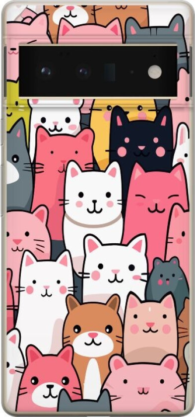 Mobildeksel til Google Pixel 6 Pro med Kattmønster motiv