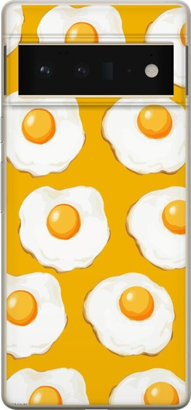 Mobildeksel til Google Pixel 6 Pro med Stekt egg motiv