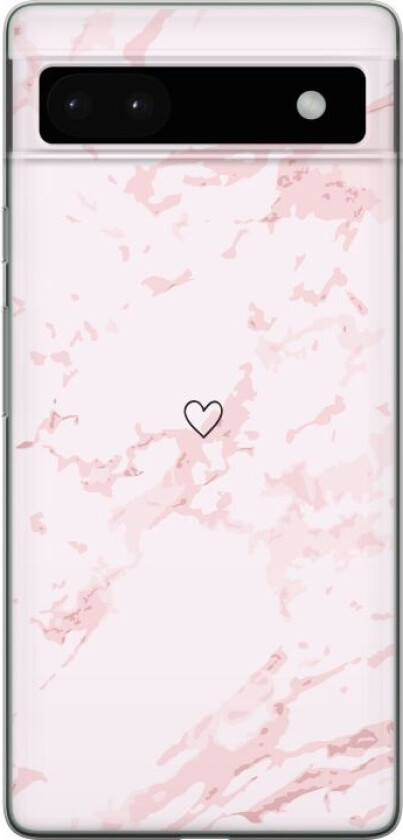 Mobildeksel til Google Pixel 6a med Rosa Hjerte motiv