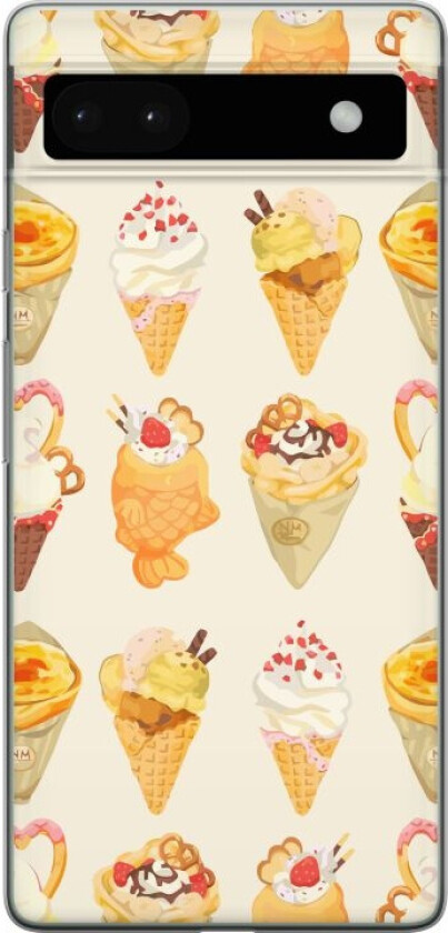 Mobildeksel til Google Pixel 6a med Glassig motiv