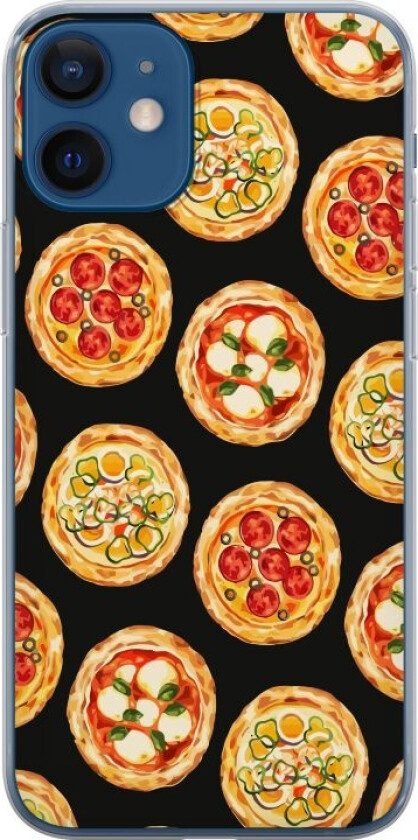 Mobildeksel til Apple iPhone 12 med Pizza motiv