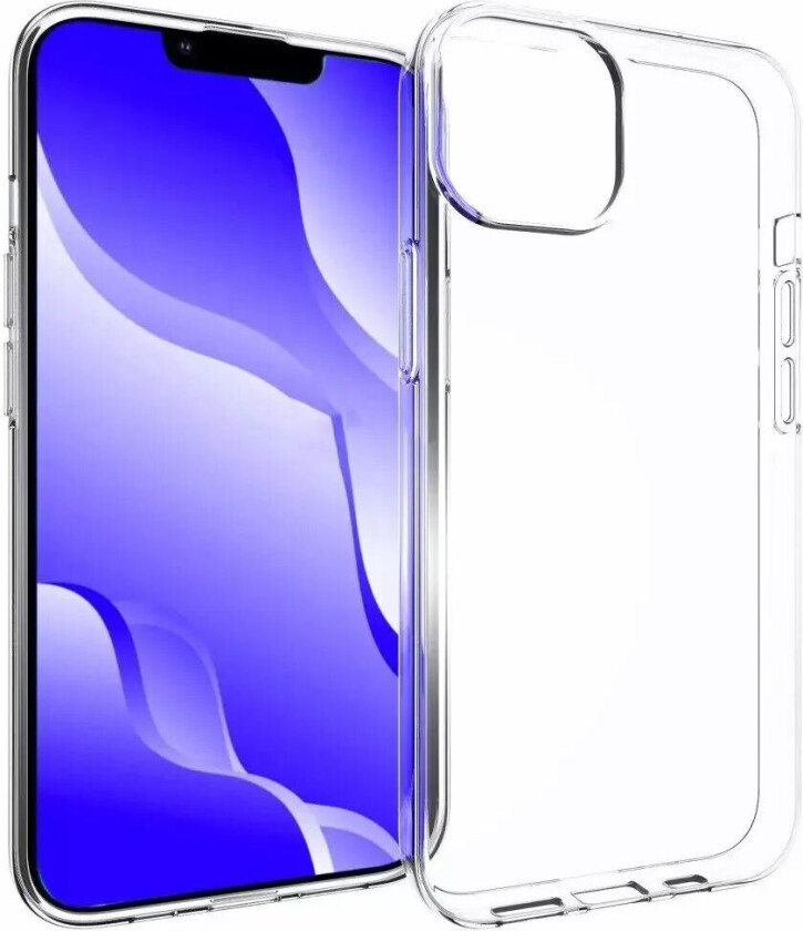 iPhone 14 Fleksibel Deksel - Gjennomsiktig
