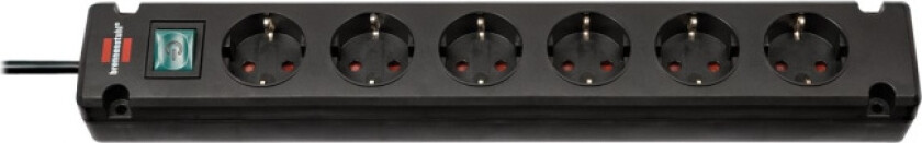 Bilde av Uttag 6-polig svart 3m