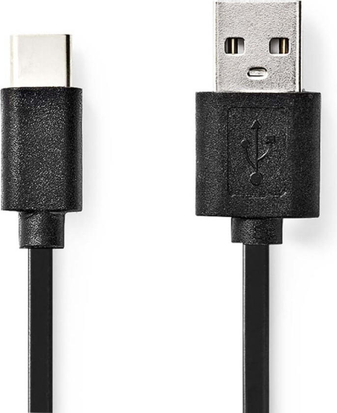 USB-kabel | USB 2.0 | USB-C™ Hann | USB-A Han | 15 W | 480 Mbps | Nikkel belagt | 3.00 m | Rund | PVC | Sort | Boks