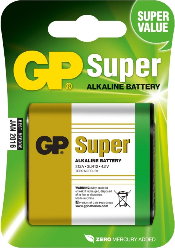 Super Alkaline 4,5V 1 pakke