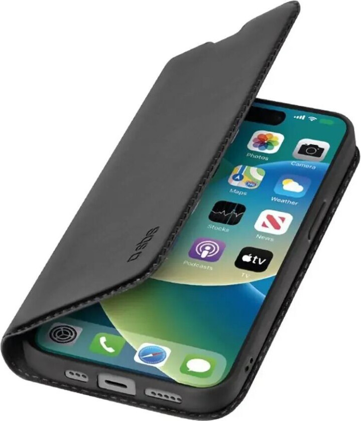iPhone 15 Wallet Lite Deksel - Svart