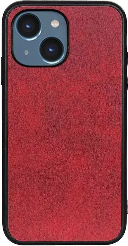 iPhone 15 Skinndekket Plastdeksel - Rød