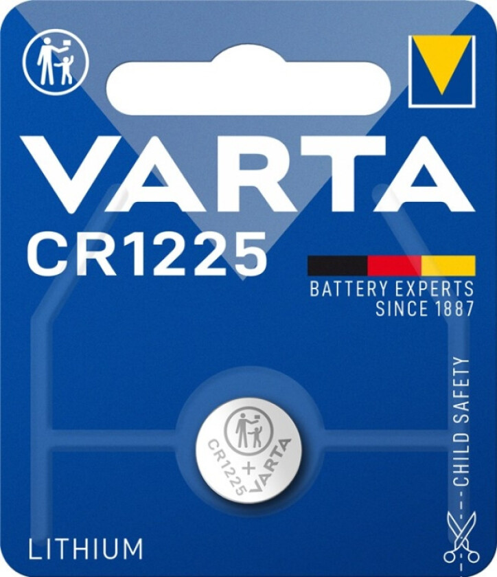 CR1225 Litium knappcelle batteri - 1 Pakke 6225101401