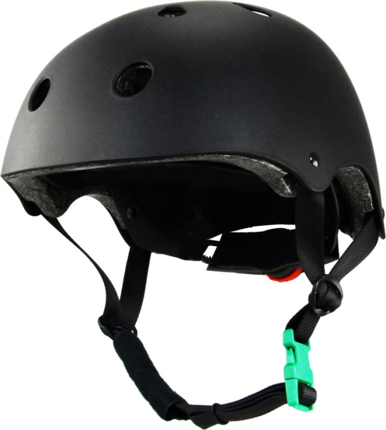Skatehjälm S 46-53cm Grönt Spänne Svart