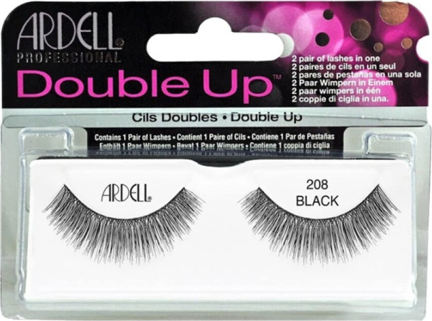 Double Up False Eyelashes Black 208