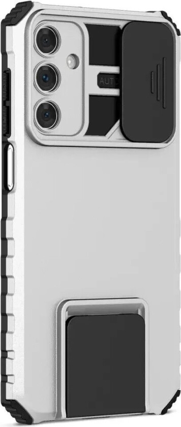 Samsung Galaxy A15 (5G) / A15 Deksel med Kickstand Og Cam Slider - Hvit