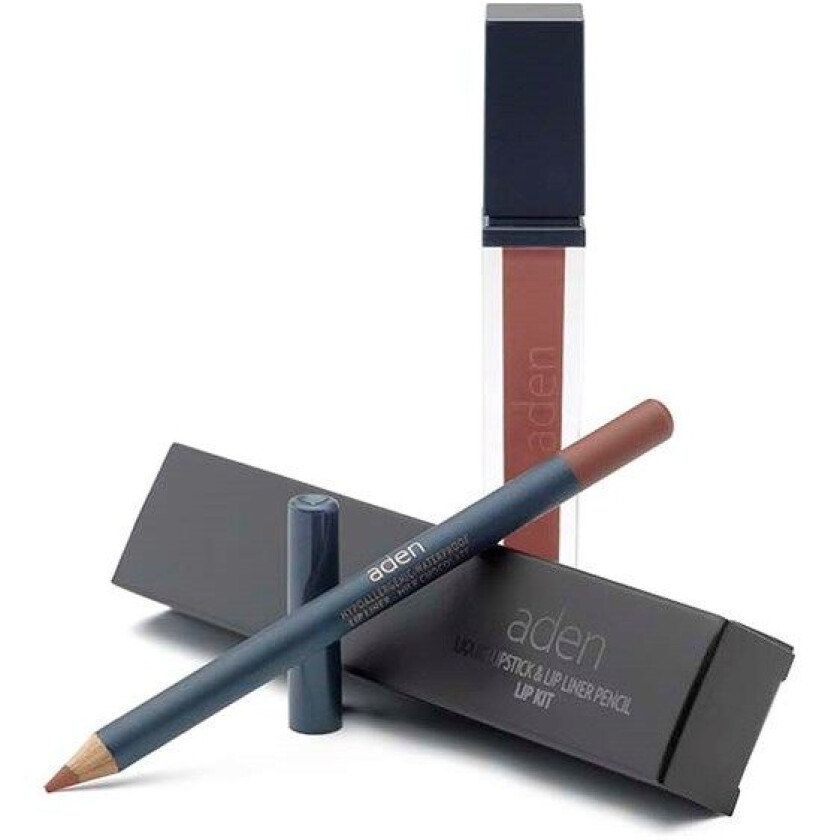 Liquid Lipstick + Lipliner Pencil Set Milk Chocolate 02