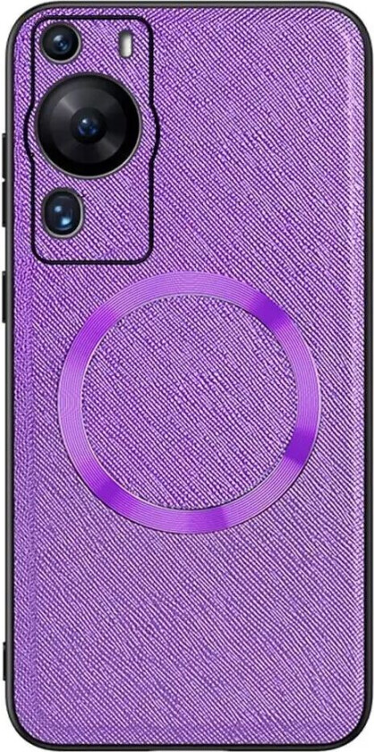 Huawei P60 Pro Plast Deksel med Grov Tekstur - MagSafe-Kompatibel - Lilla