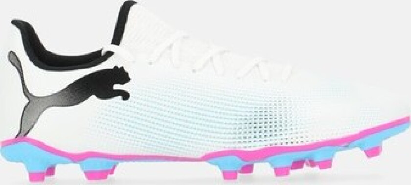 Future 7 Play Fg/Ag, Puma White-Puma Black-Poison P, 43