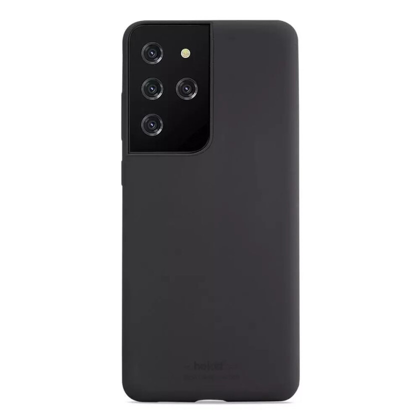 Holdit Samsung Galaxy S21 Ultra Soft Touch Silikon Deksel - Svart