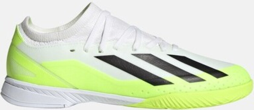 X Crazyfast.3 In J, Ftwwht/Cblack/Luclem, 34, Fotballsko