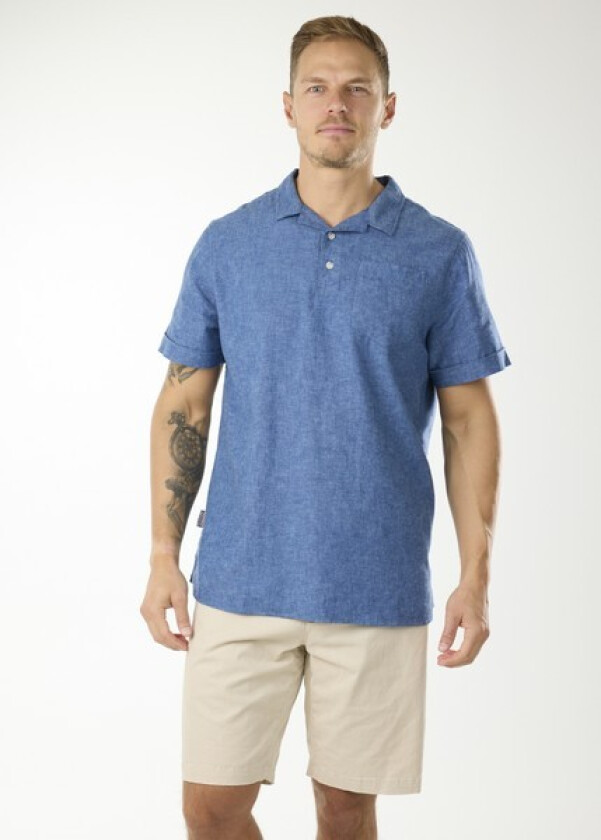 Sailor Linen Piké, Denim Blue, M, Piketrøyer