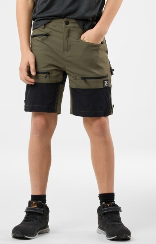 Colorado Stretch Shorts Jr, Olive/Black, 140,  Turshorts