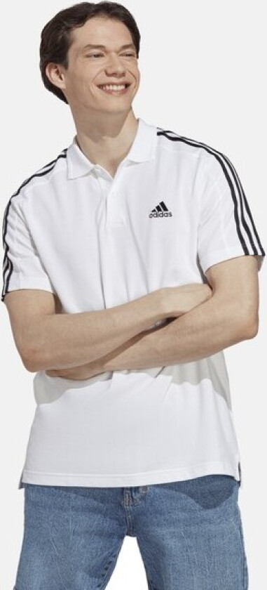 M 3s Pq Ps, White/Black, L, Piketrøyer