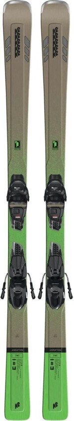 Alpine Skis Disruption 78C Quikclik Free, alpinski, unisex Beige/Green