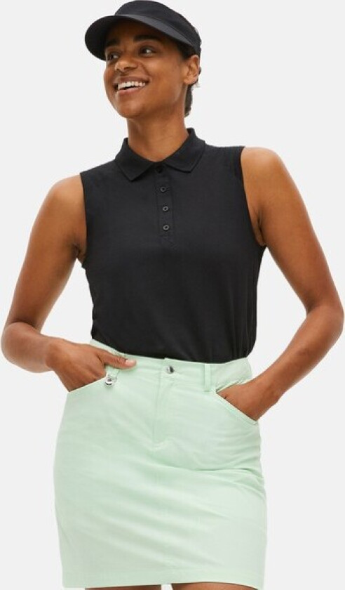 Rumie Sleeveless Poloshirt, Black, Xl, Piketrøyer