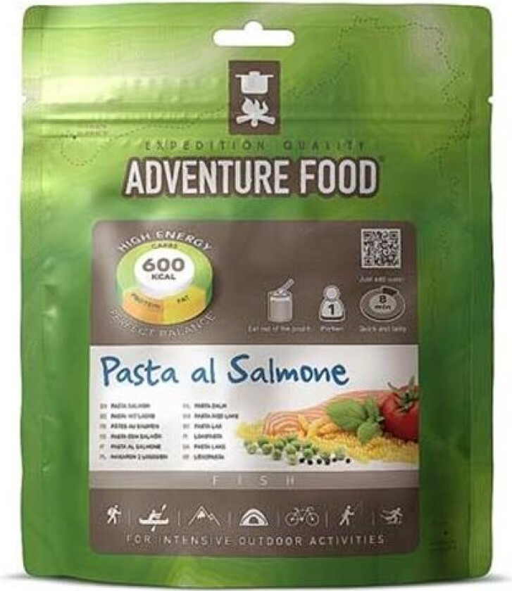 Pasta Pesto med Lax, enkelportion