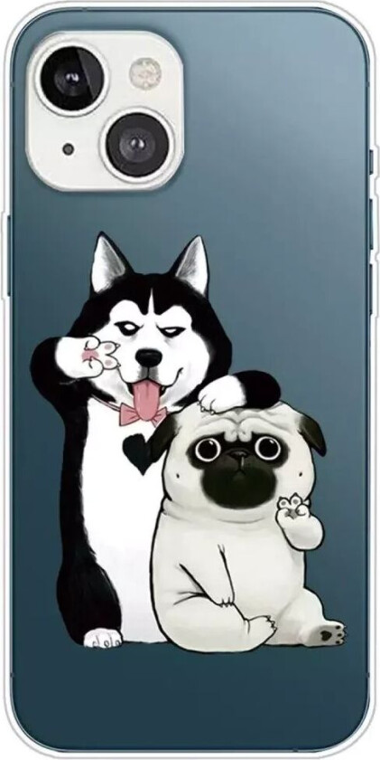 iPhone 14 Fleksibelt Plast Bakdeksel - To Hunder