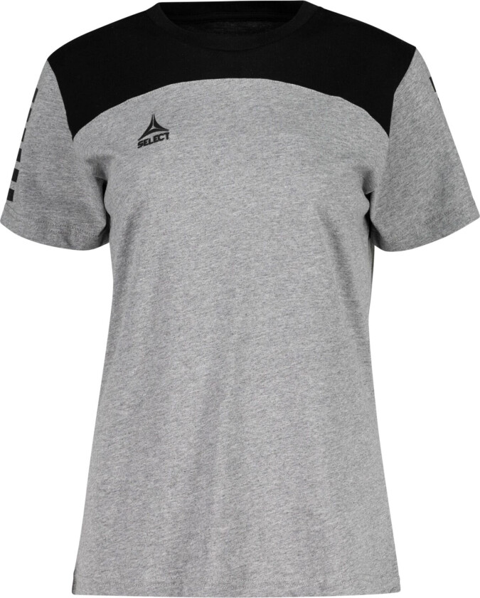 Select T-Shirt Oxford, t-skjorte dame GREY/BLACK