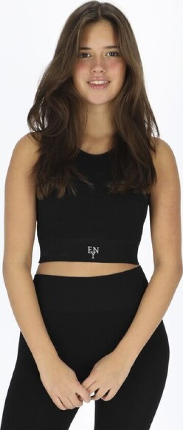 Rib Seamless Bra, Black, Xs/S, Sport-Bh