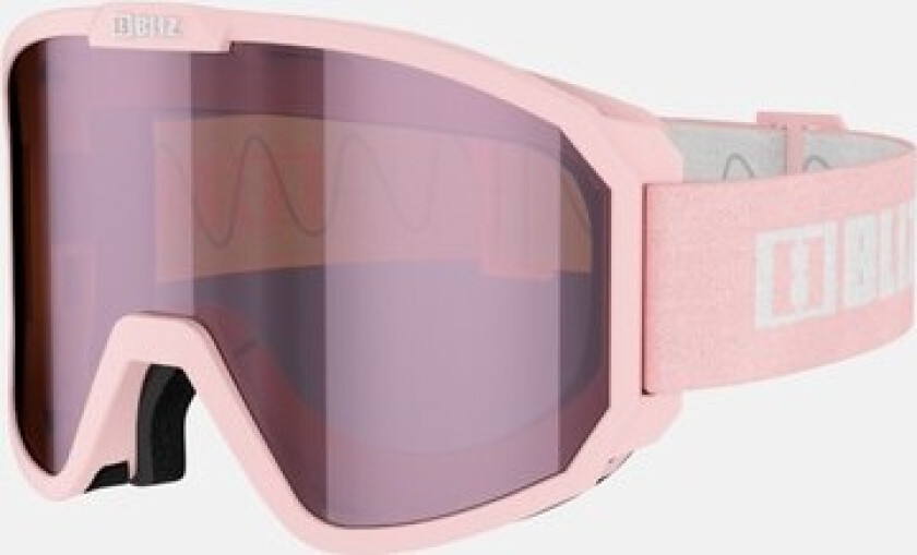 Rave, Powder Pink W White Logo, Onesize, Goggles