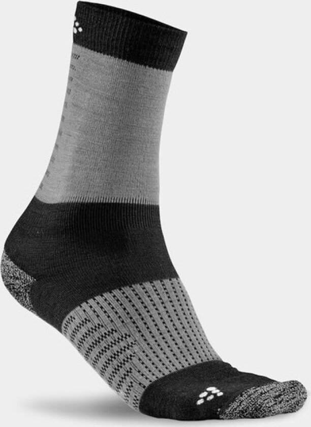Xc Training Sock, Black-Dk Grey Melange, 43-45, Bomullsstrømper