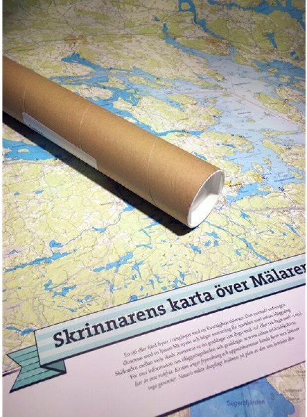 Skrinnarens Väggkarta Över Mälaren 1:125.000