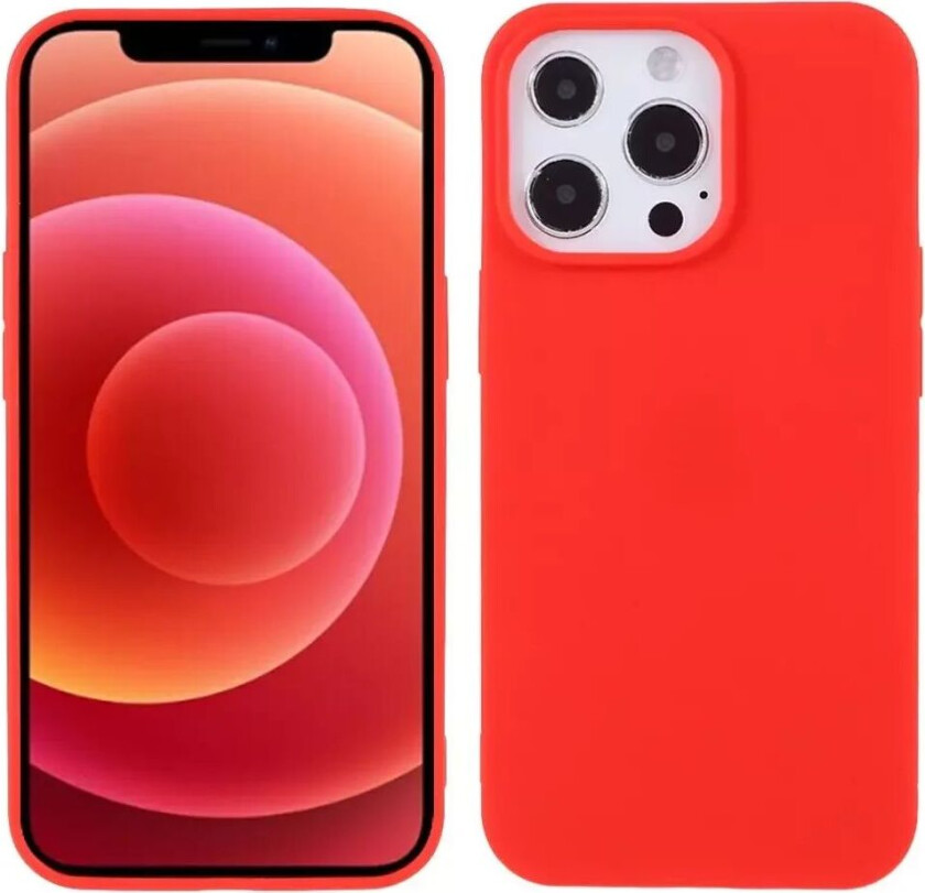 iPhone 13 Pro Fleksibelt TPU Deksel - Rød