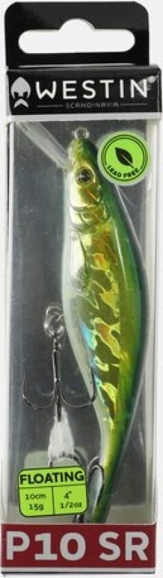 P10sr Crankbait 10cm 15g, Olive Minnow, 10,  Sluker Og Kroker