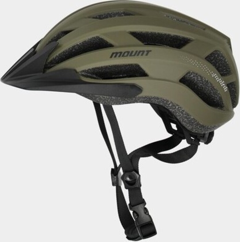 Mtb Helmet, Olive, 57/61, Sykkelhjelmer