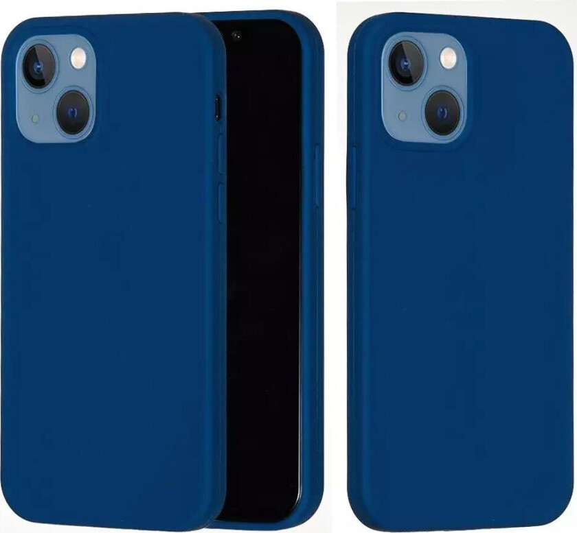 iPhone 15 Silikon Deksel - Mørke Blå