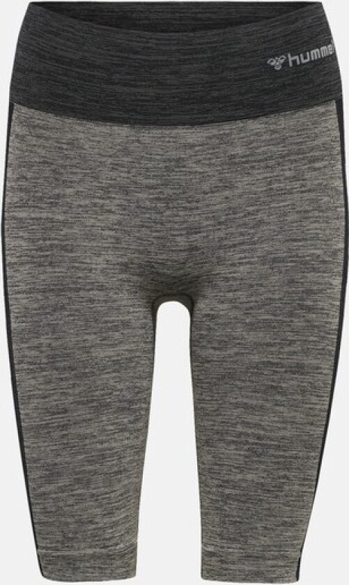 Hmlclea Seamless Cycling Short, Chateau Gray/Black Melange, L,  Korte Tights