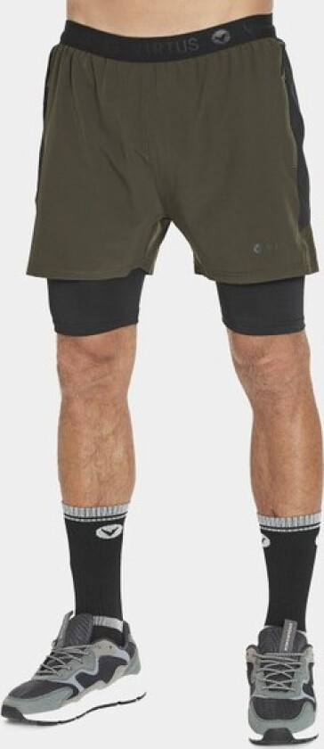 Dylan M 2-In-1 Stretch Shorts, Rosin, 3xl, Løpeshorts