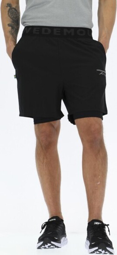 Melbourne Padel Shorts 2-In-1, Black, Xs,  Løpeshorts