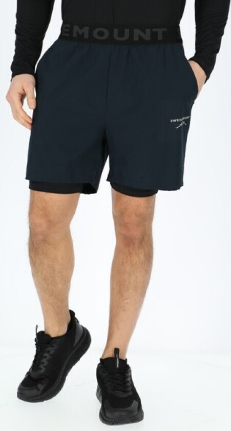 Melbourne Padel Shorts 2-In-1, Dk. Navy, 3xl, Løpeshorts
