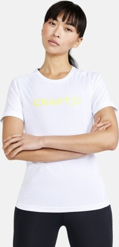 Core Essence Logo Tee W, White, M, Trenings-T-Shirts