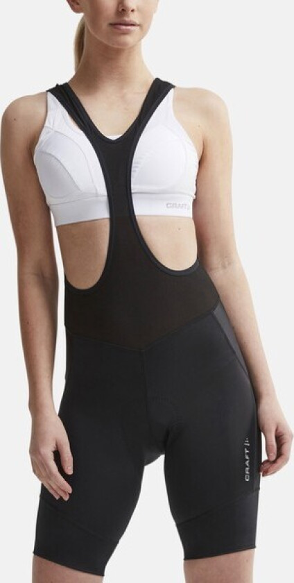 Essence Bib Shorts W, Black/Silver, M,  Sykkelbukser