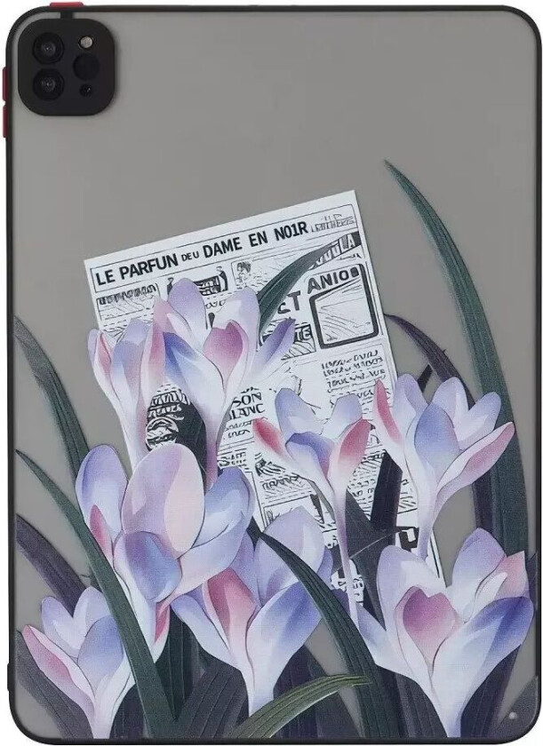 iPad Pro 11" (2022 / 2021 / 2020) Fleksibelt Plast Deksel - Matt Gjennomsiktig / Lilla Blomster