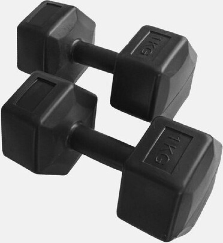 Dumbbell 1kg, Black, Onesize, Treningstilbehør