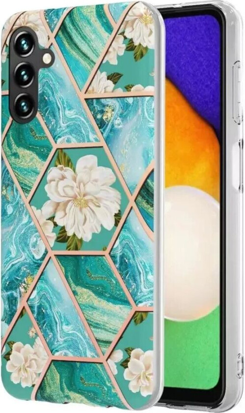 Samsung Galaxy A14 (5G) Plastdeksel - Hvite Blomster