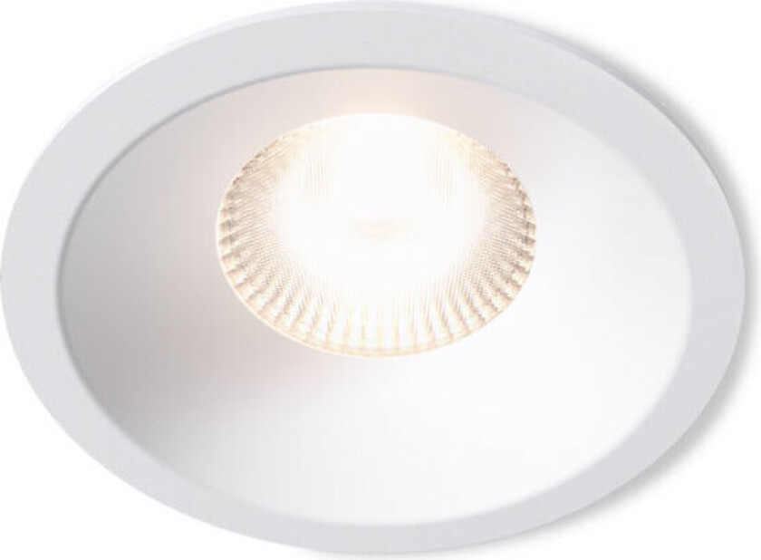 smart lavtbyggende downlight 2200-4000K IP44 8W RA90 - 6 pakning - Hvit