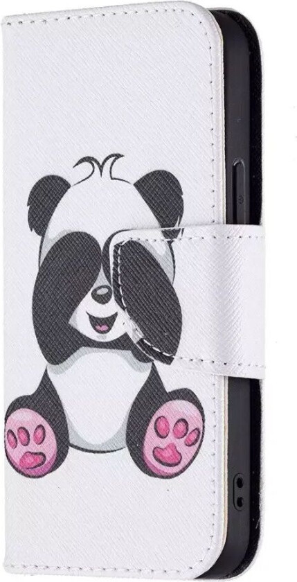 iPhone 13 Flip Deksel Med Veske - Panda