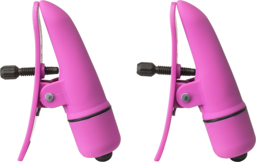 Brystklemmer med Vibrator - Rosa