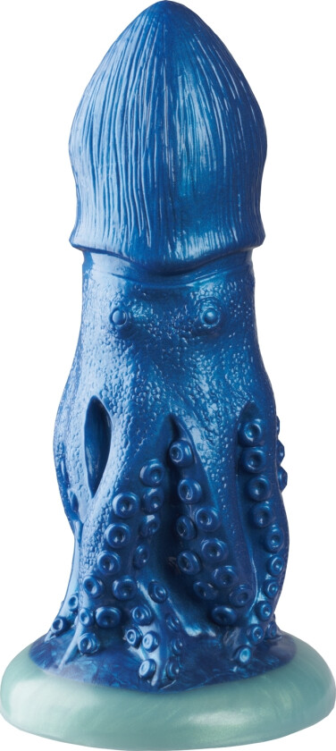 Cocktopus Silikon Blekksprutdildo 21 cm   - Blå